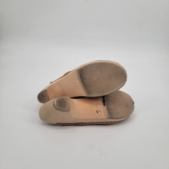 Maguba Swedish Berkeley Husband Clogs Size 41 Camel Tan Leather Boho Minimalist - Picture 16 of 16